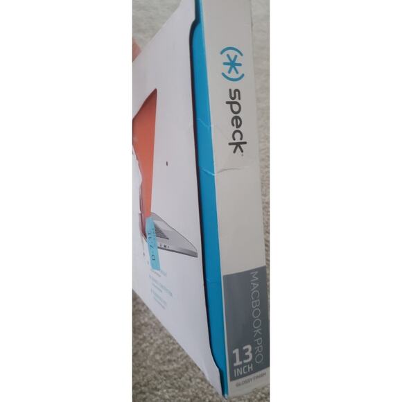 Speck Smartshell Case Macbook Pro 13 Inch Orange New In Box Lightweight Smooth - Picture 2 of 3